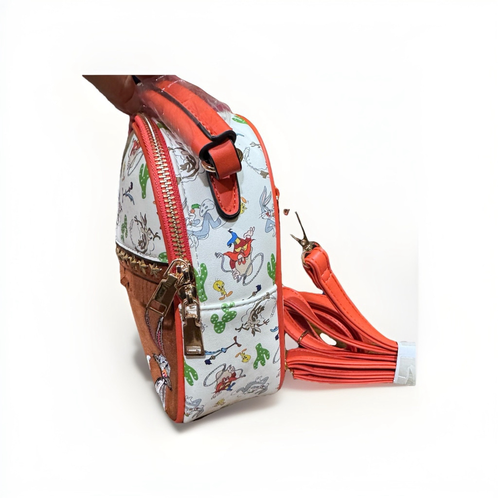Looney Tunes x Unique Vintage Mini Fringe Backpack Limited Edition - Picture 8 of 10